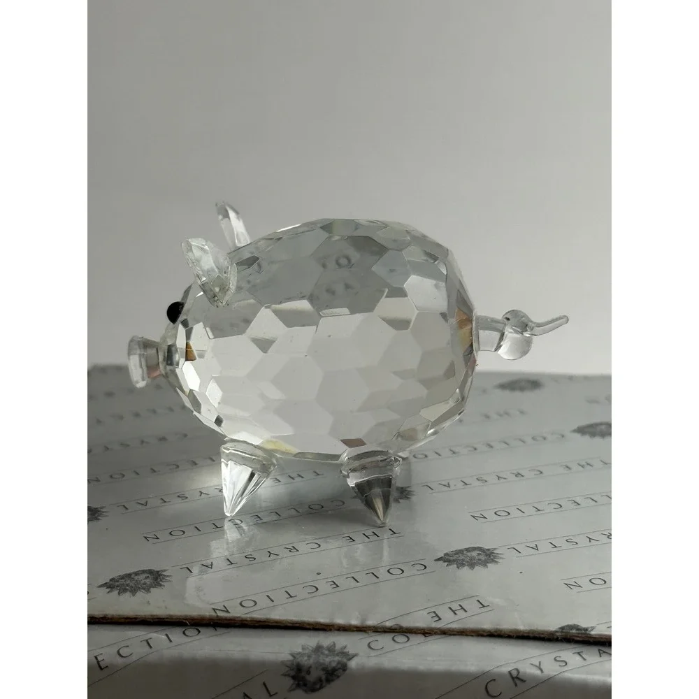 Crystal Pig Figurine Animal Sculpture Decor Gift With Original Box‎ Small